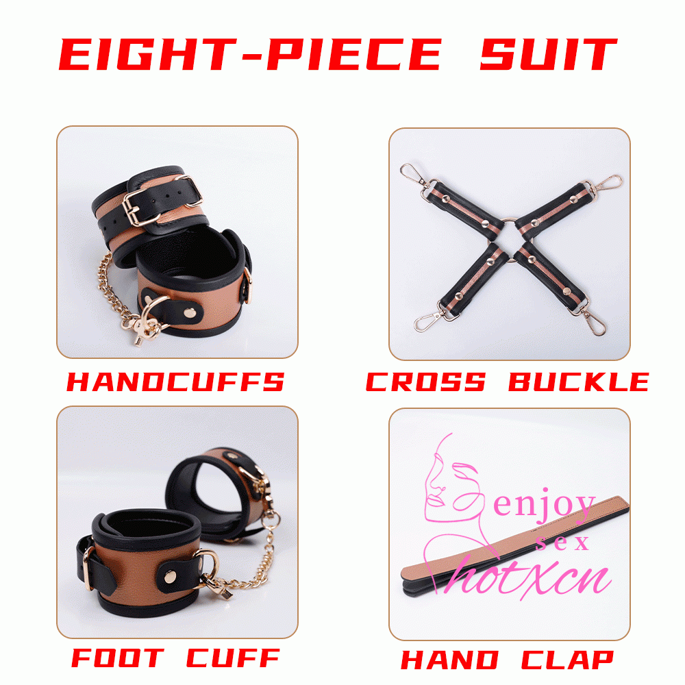 Sex toys sexual abuse SM suit Zinc alloy iron Pu cowhide - Image 10