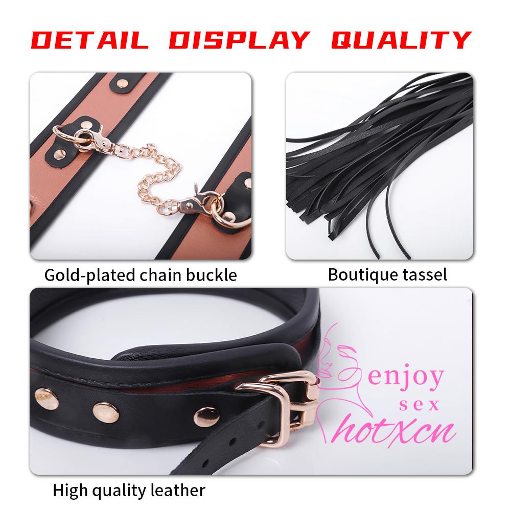 Sex toys sexual abuse SM suit Zinc alloy iron Pu cowhide - Image 9
