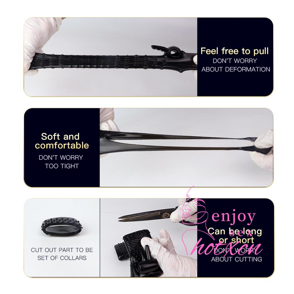 Sex Toys Male Masturbation Hands Free Penis Condom TPE - Image 9