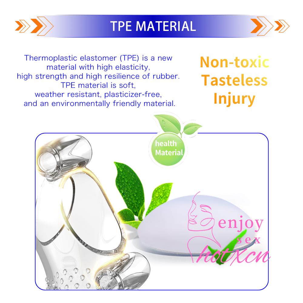 Sex Toys Male Masturbation Hands Free Penis Condom TPE - Image 10