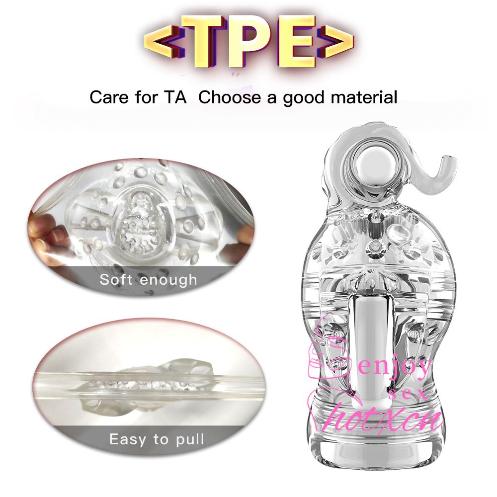 Sex Toys Male Masturbation Hands Free Glans Training TPE - Image 12
