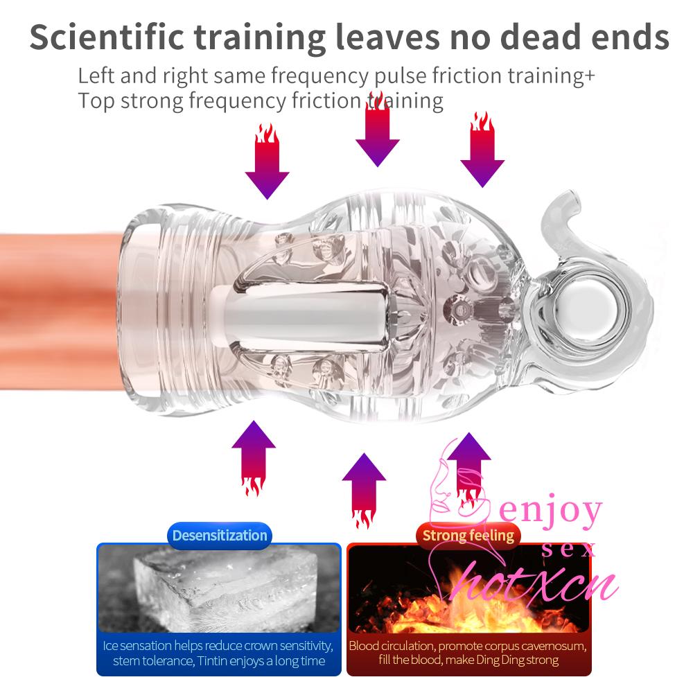 Sex Toys Male Masturbation Hands Free Glans Training TPE - Image 5