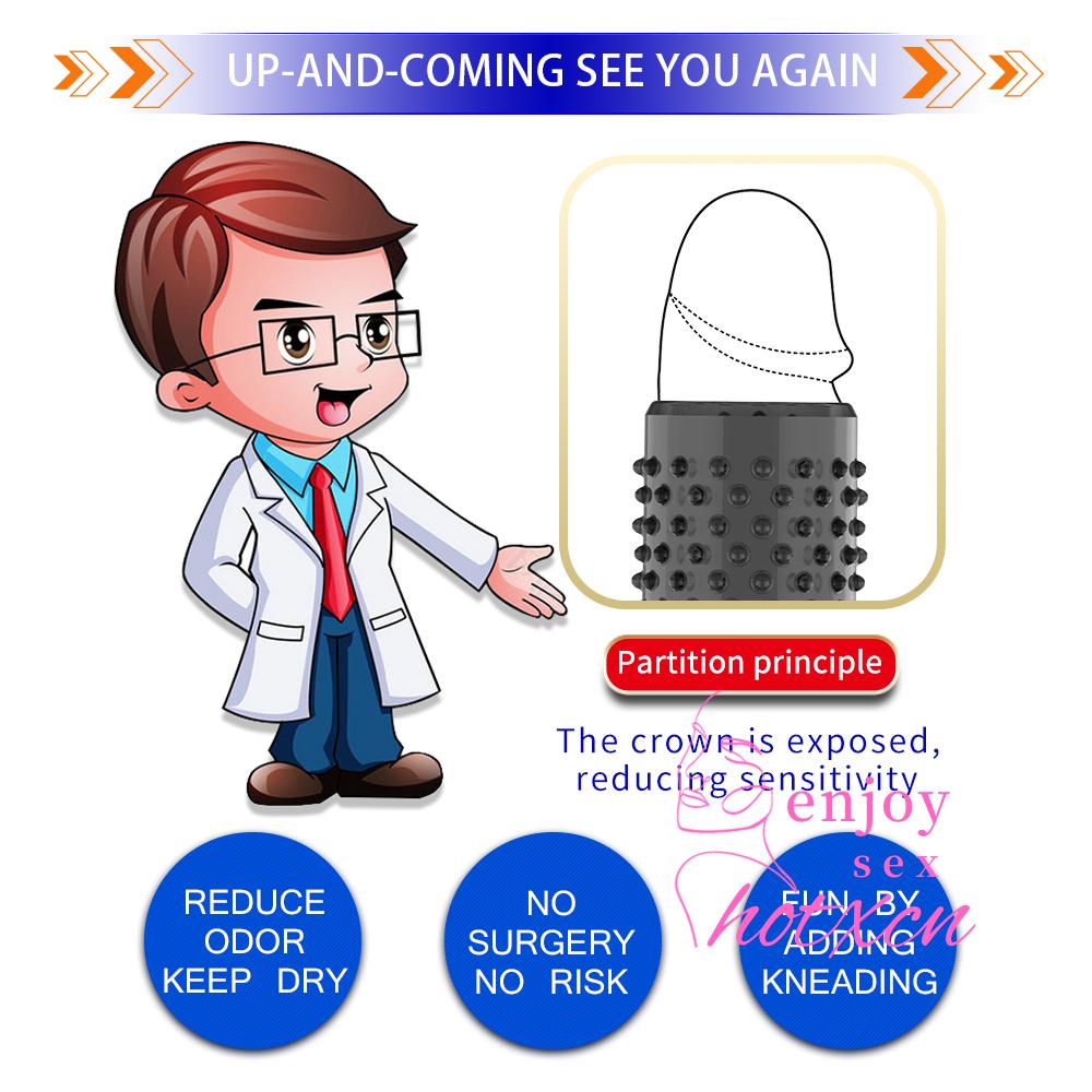 Sex Toys Male Masturbation Hands Free Penis Condom TPE - Image 3