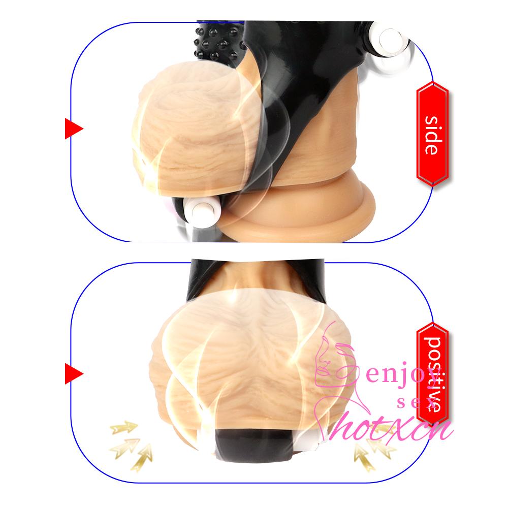 Sex Toys Male Masturbation Hands Free Penis Condom TPE - Image 5