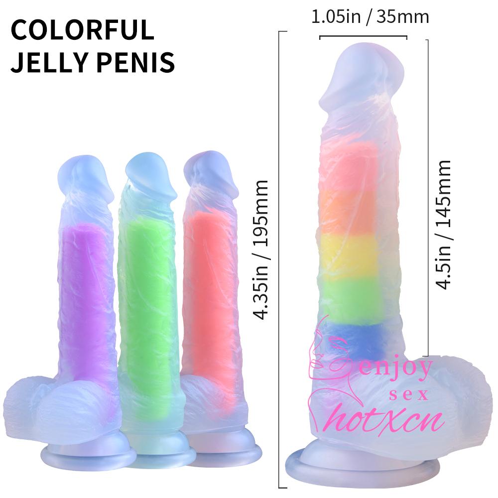 Adult toys for her Rainbow Realistic penis most realistic female - Image 11