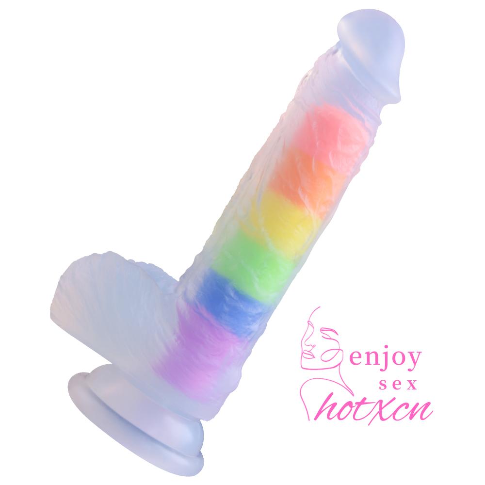 Adult toys for her Rainbow Realistic penis most realistic female - Image 13