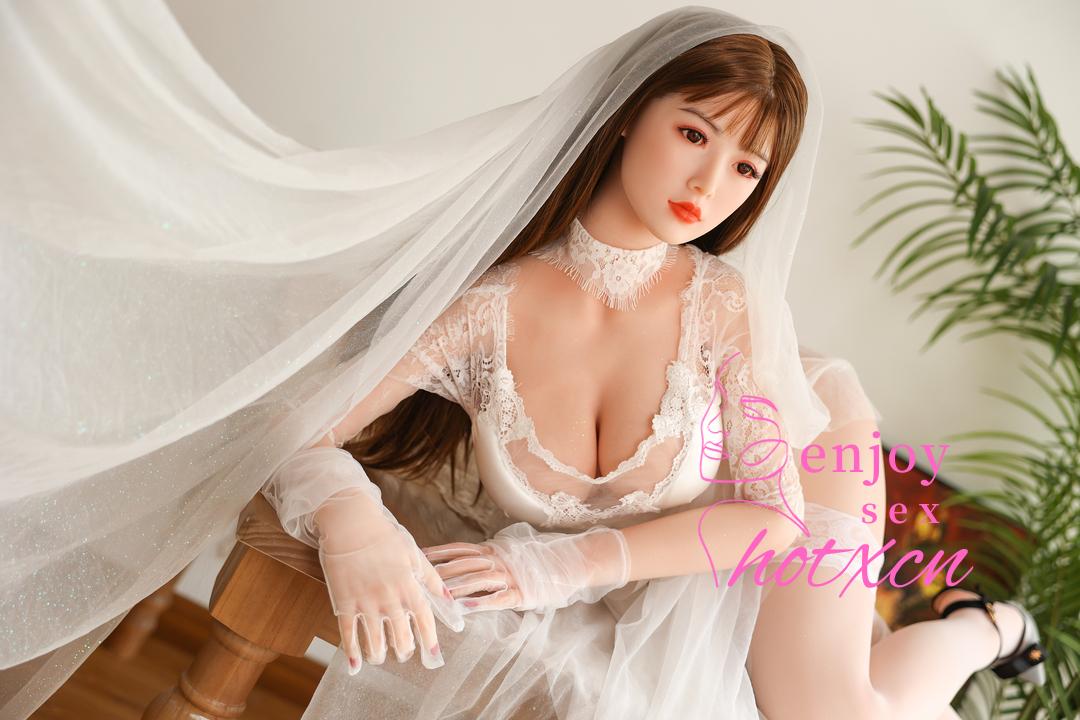 Japanese doll 163cm realistic sexualdoll wedding dress - Image 8