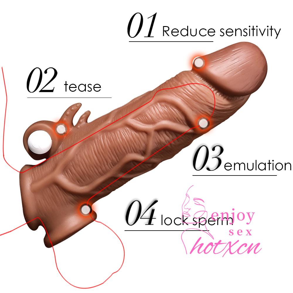Adult Toys Realistic penis thicker condoms to sex stimulation - Image 8
