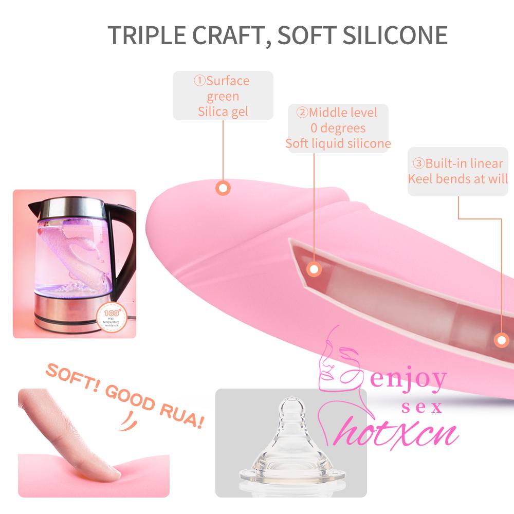 Female masterbater two-headed vibrartor realistic penis  for sale - Image 5