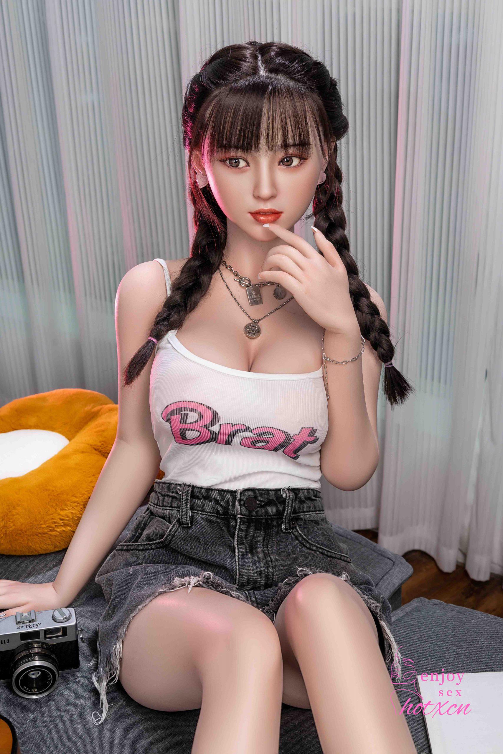 Sexualdoll Chinese young cute braids girl realistic adult toy doll - Image 3
