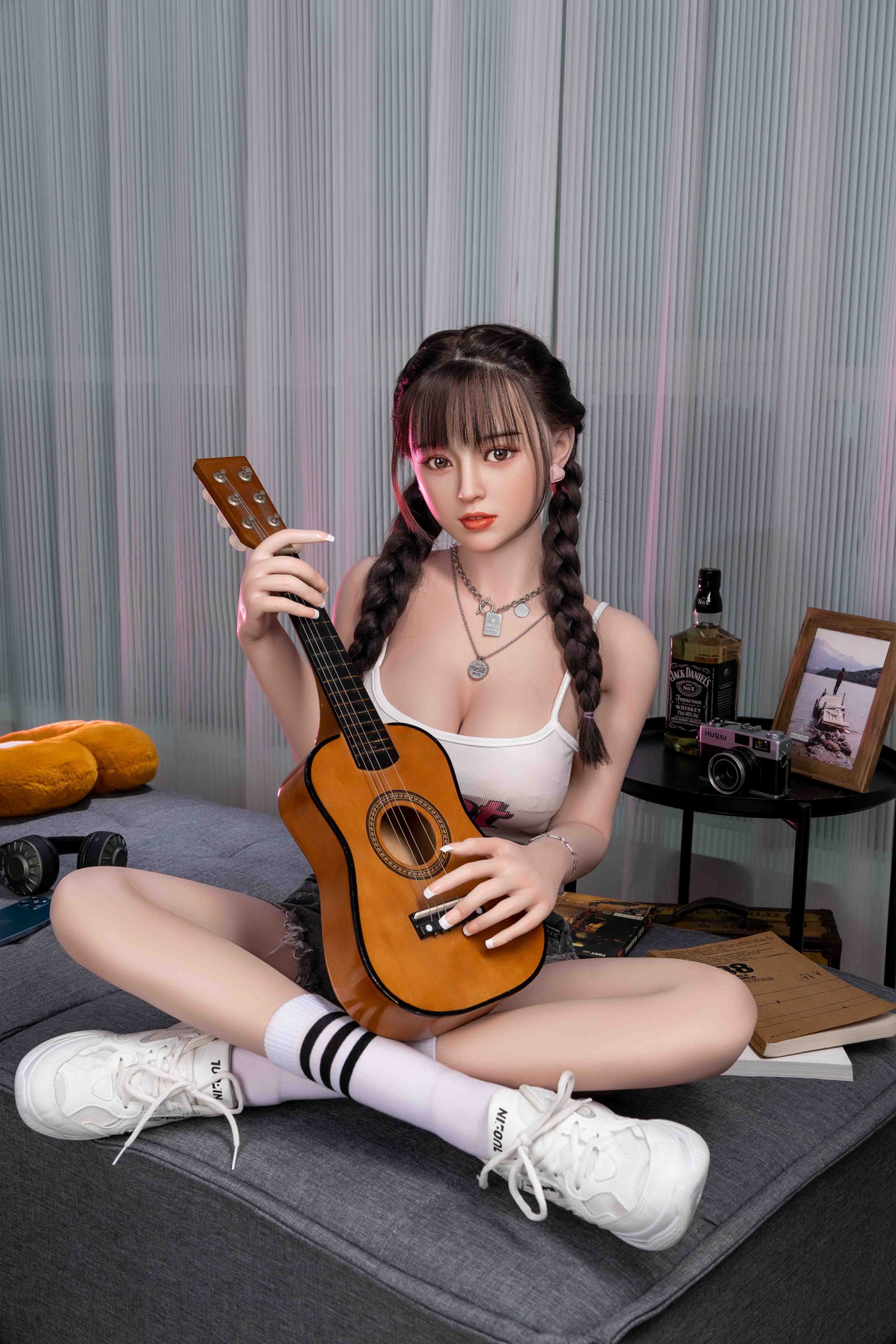 Sexualdoll Chinese young cute braids girl realistic adult toy doll