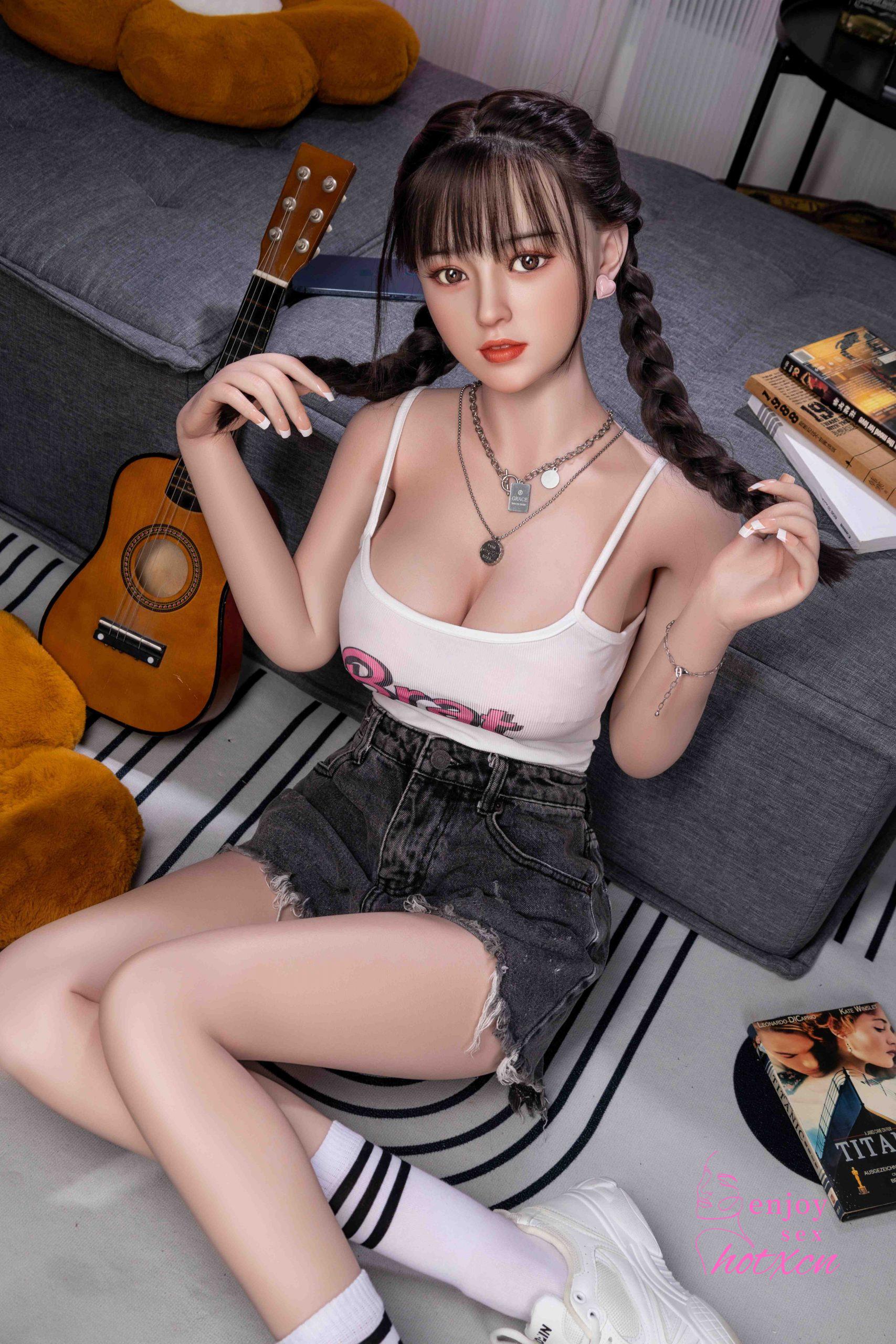 Sexualdoll Chinese young cute braids girl realistic adult toy doll - Image 9