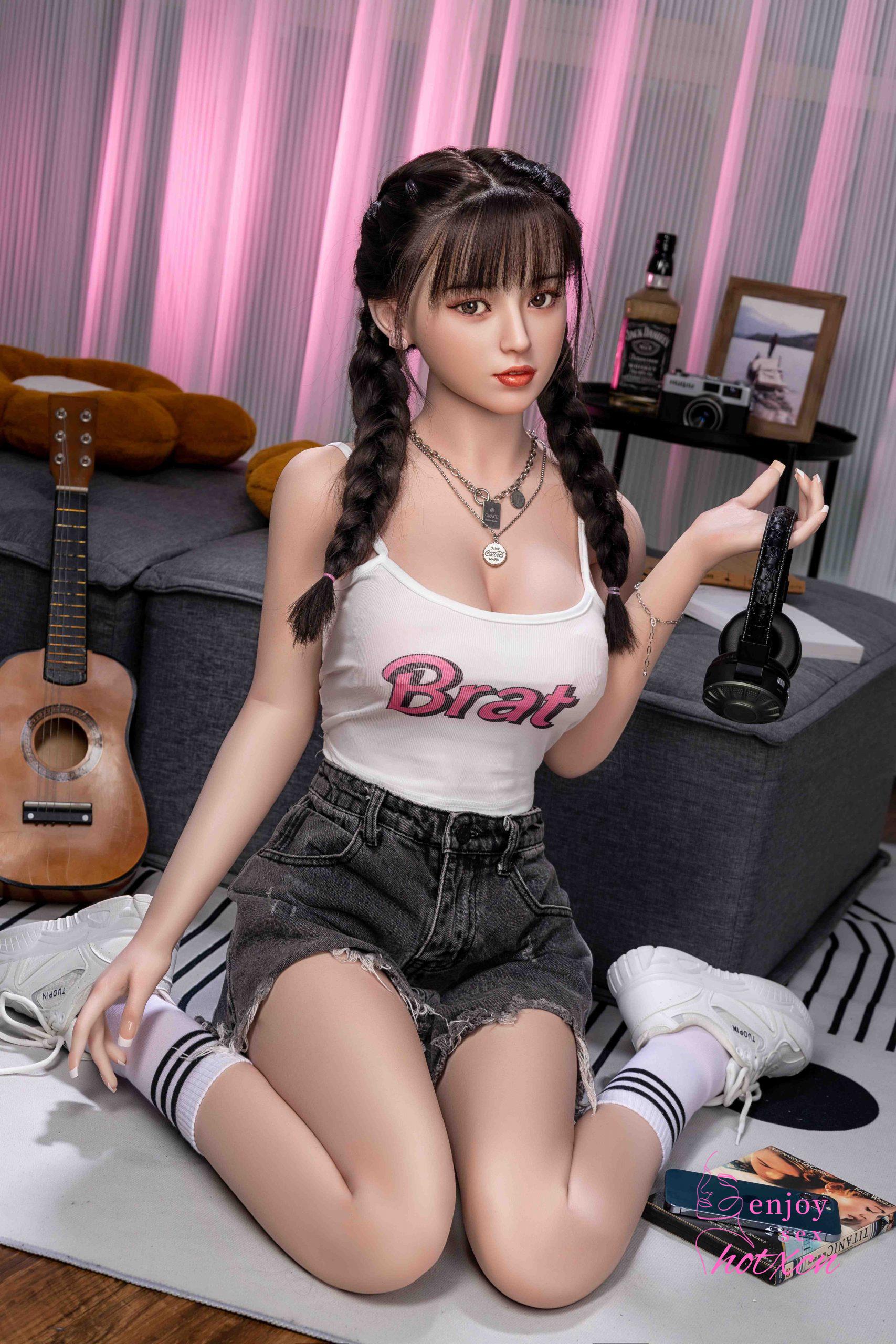 Sexualdoll Chinese young cute braids girl realistic adult toy doll - Image 14