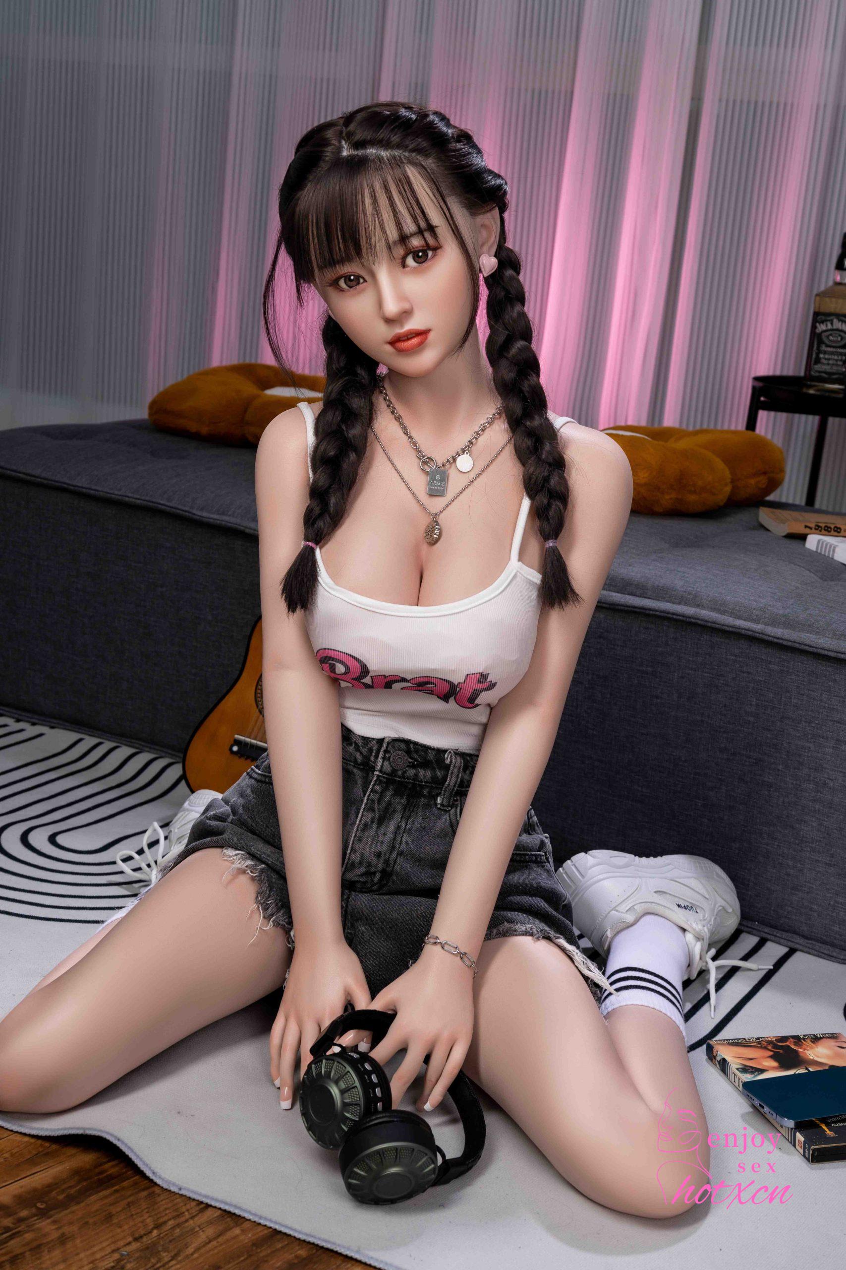 Sexualdoll Chinese young cute braids girl realistic adult toy doll - Image 17