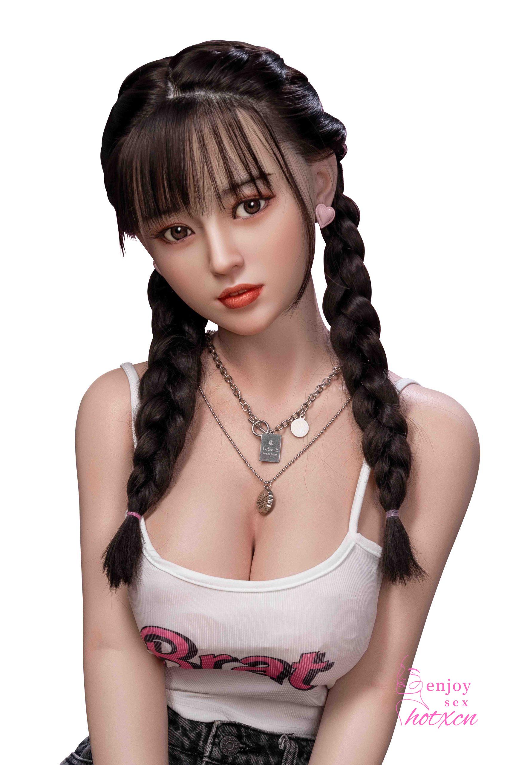 Sexualdoll Chinese young cute braids girl realistic adult toy doll - Image 18