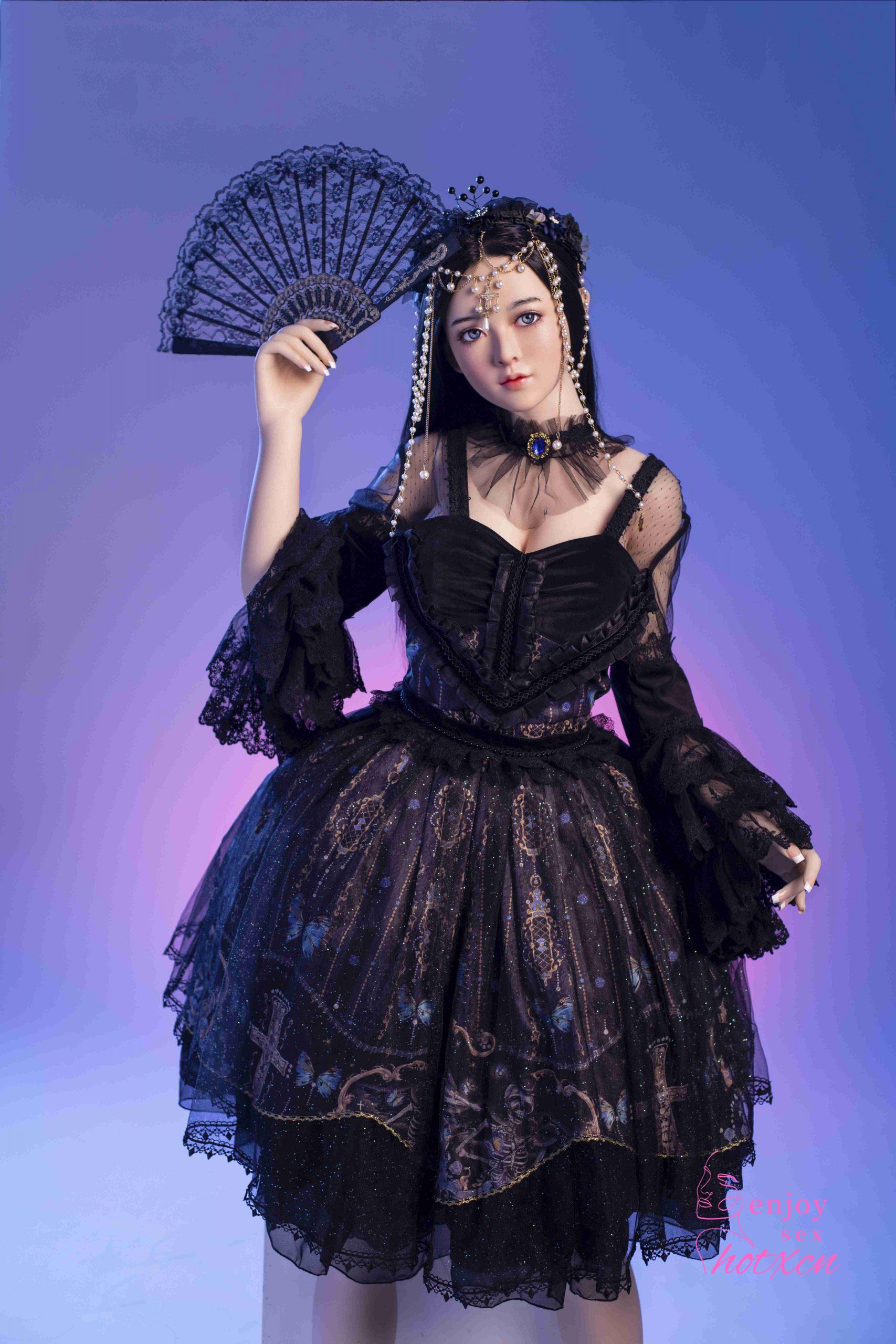 Sexualdoll Japanese black gothic cosplay realistic adult doll - Image 2
