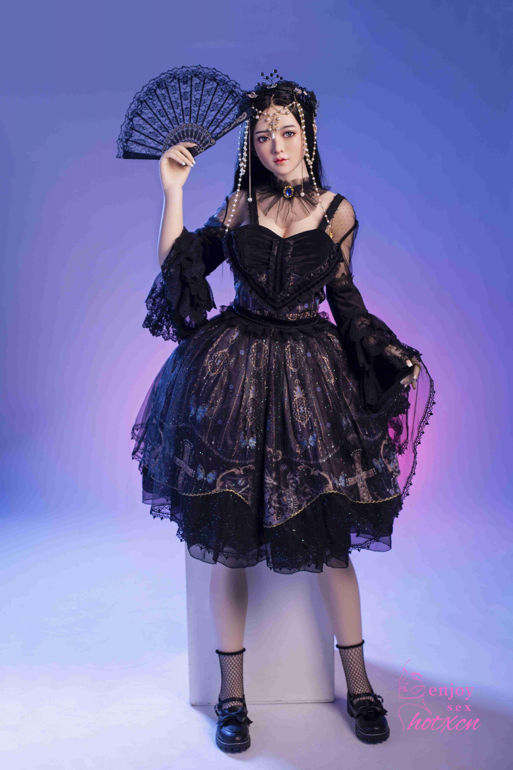 Sexualdoll Japanese black gothic cosplay realistic adult doll - Image 3