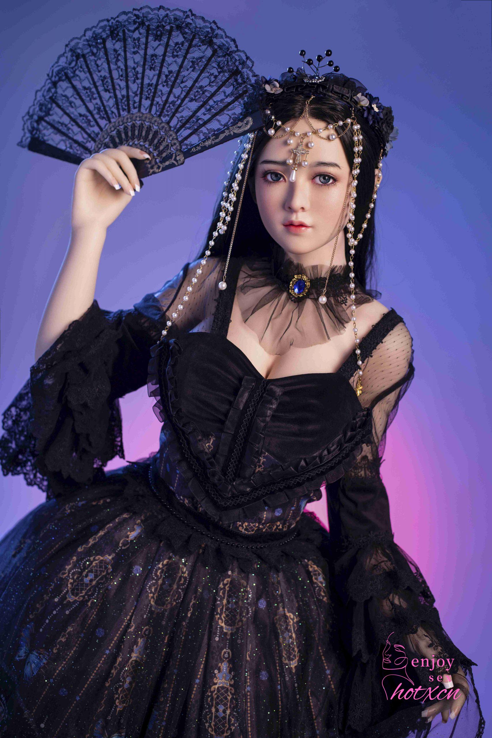 Sexualdoll Japanese black gothic cosplay realistic adult doll - Image 4