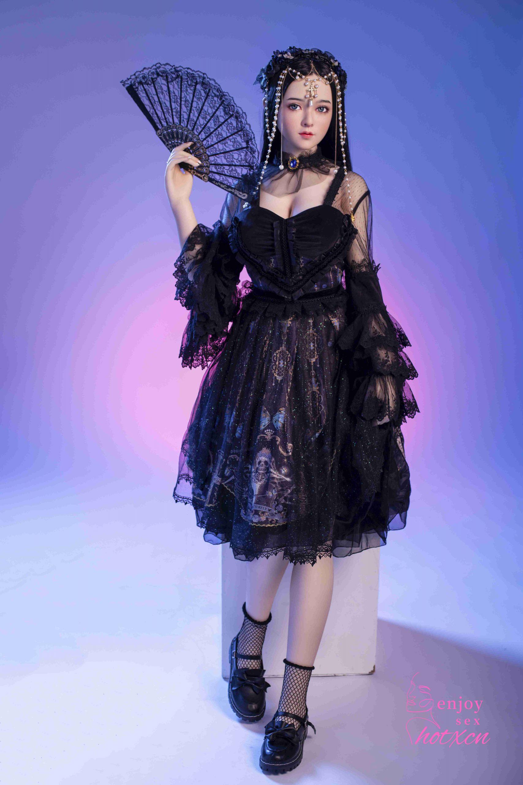 Sexualdoll Japanese black gothic cosplay realistic adult doll - Image 5