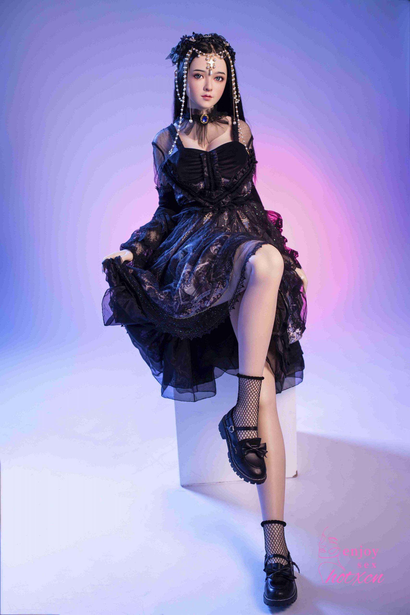Sexualdoll Japanese black gothic cosplay realistic adult doll - Image 7