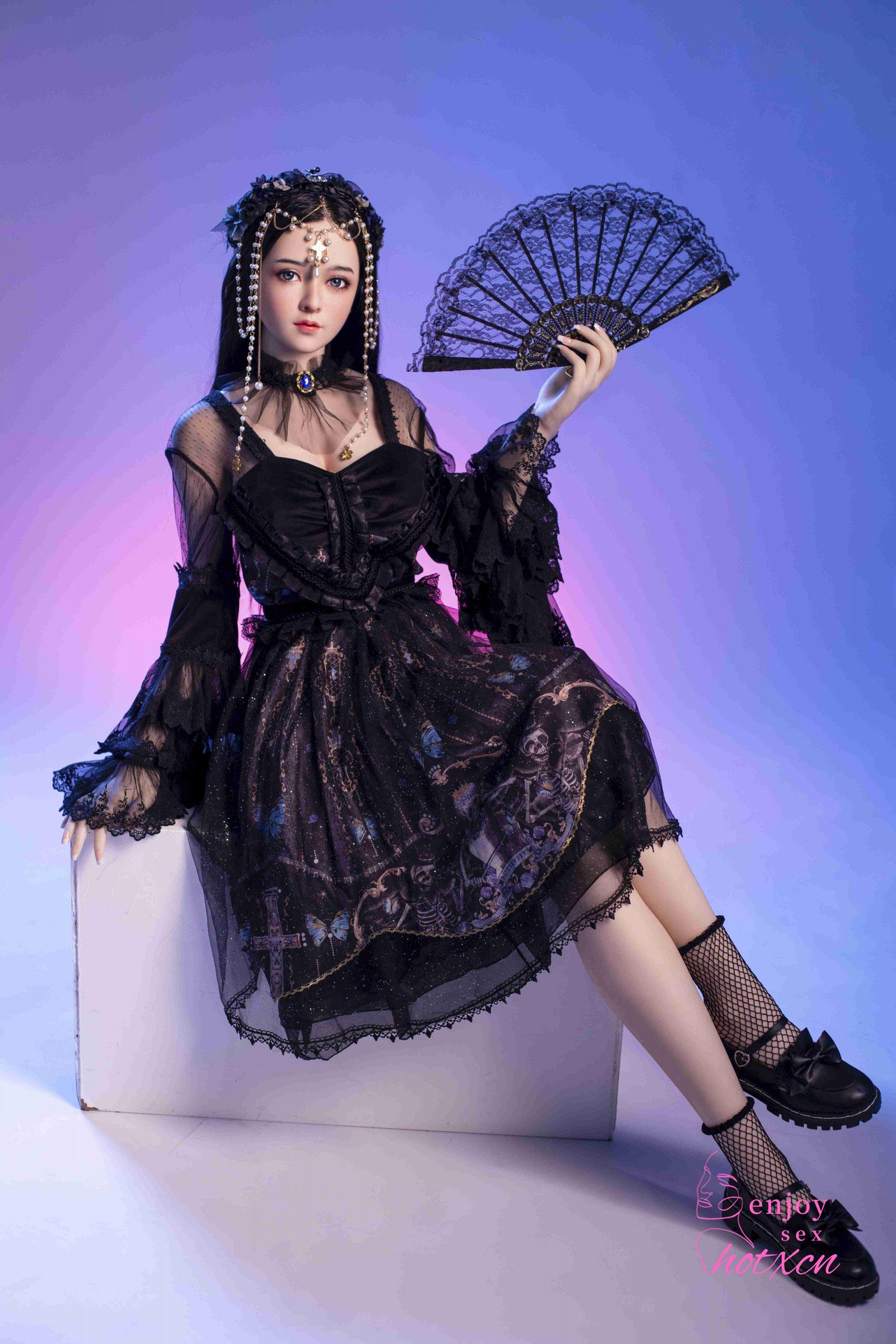Sexualdoll Japanese black gothic cosplay realistic adult doll - Image 9