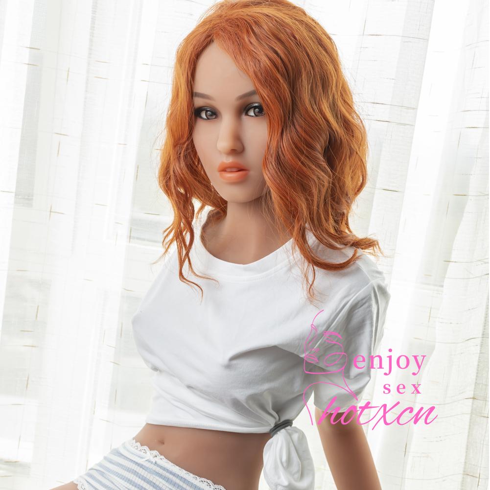 USA red curly hair sexdoll realistic adult doll 158cm TPE doll - Image 18