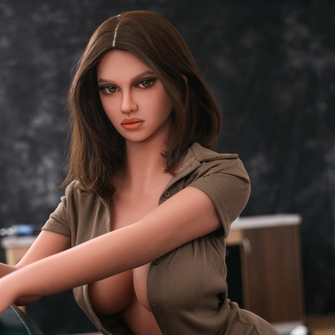 USA chestnut-haired maiden realistic adult doll 158cm TPE sexdoll