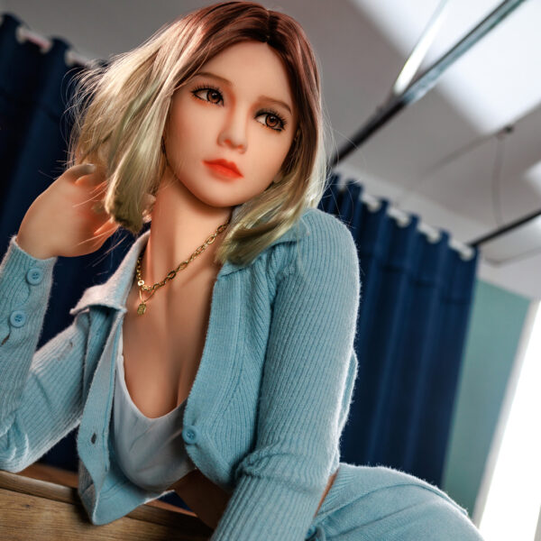 USA voluptuous blonde realistic adult doll 158cm sexdoll