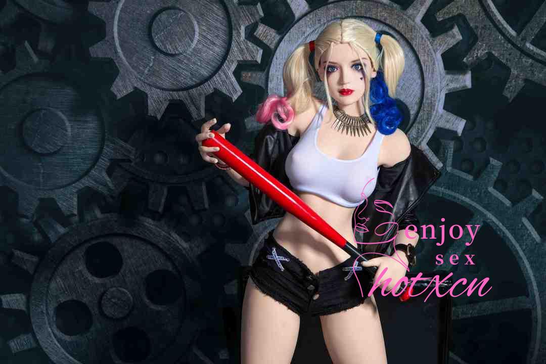 Harley Quinn cosplay anime girl realistic adult doll 158cm sexdoll - Image 37