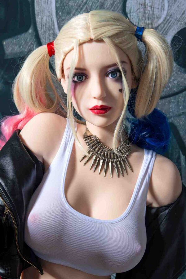 Harley Quinn cosplay anime girl realistic adult doll 158cm sexdoll - Image 36