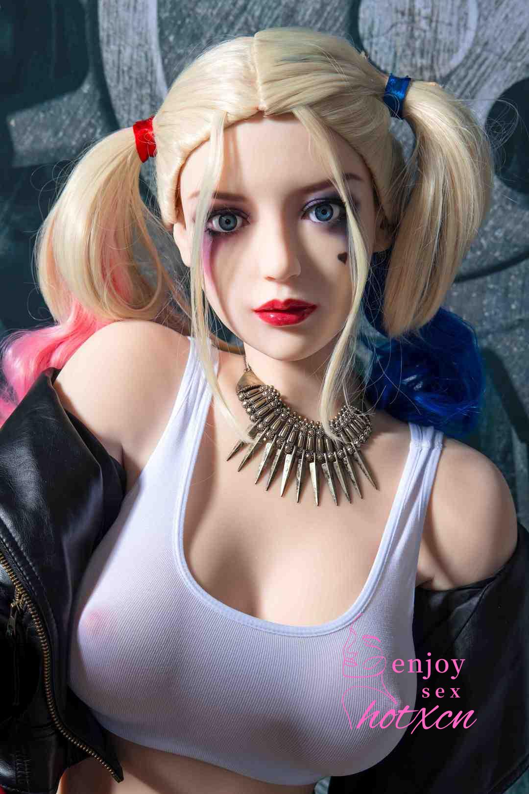 Harley Quinn cosplay anime girl realistic adult doll 158cm sexdoll - Image 36