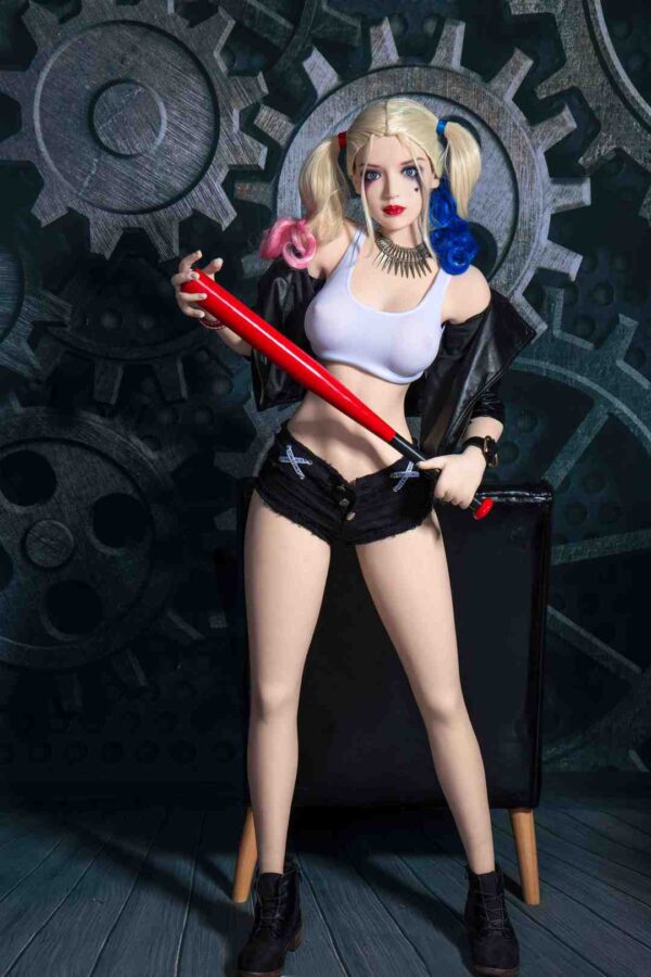 Harley Quinn cosplay anime girl realistic adult doll 158cm sexdoll - Image 23