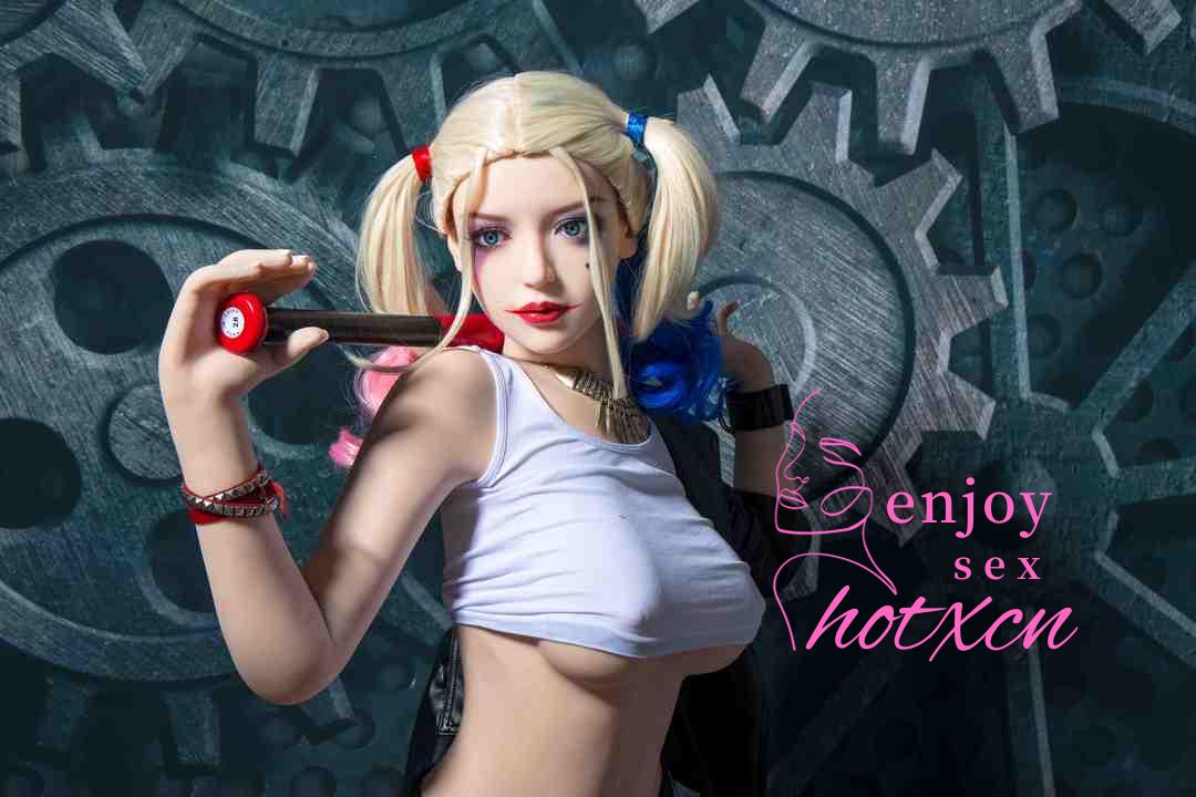 Harley Quinn cosplay anime girl realistic adult doll 158cm sexdoll - Image 14