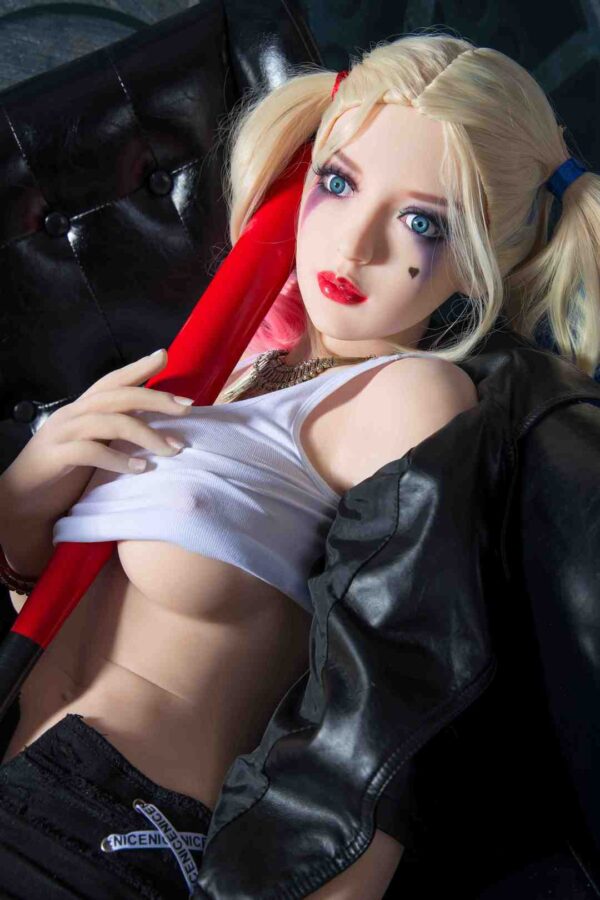Harley Quinn cosplay anime girl realistic adult doll 158cm sexdoll - Image 9